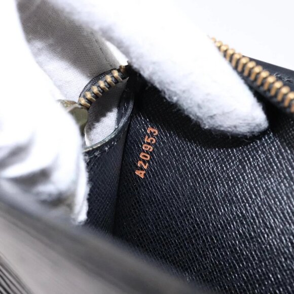 LOUIS VUITTON Epi Pochette Homme Clutch Bag Black Noir M52522 LV Auth 139251 - Picture 15 of 16